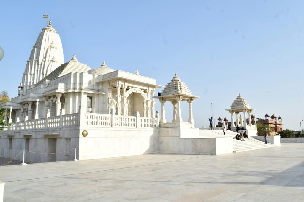 White marble Birla Mandir among the spiritual places in Jaipur