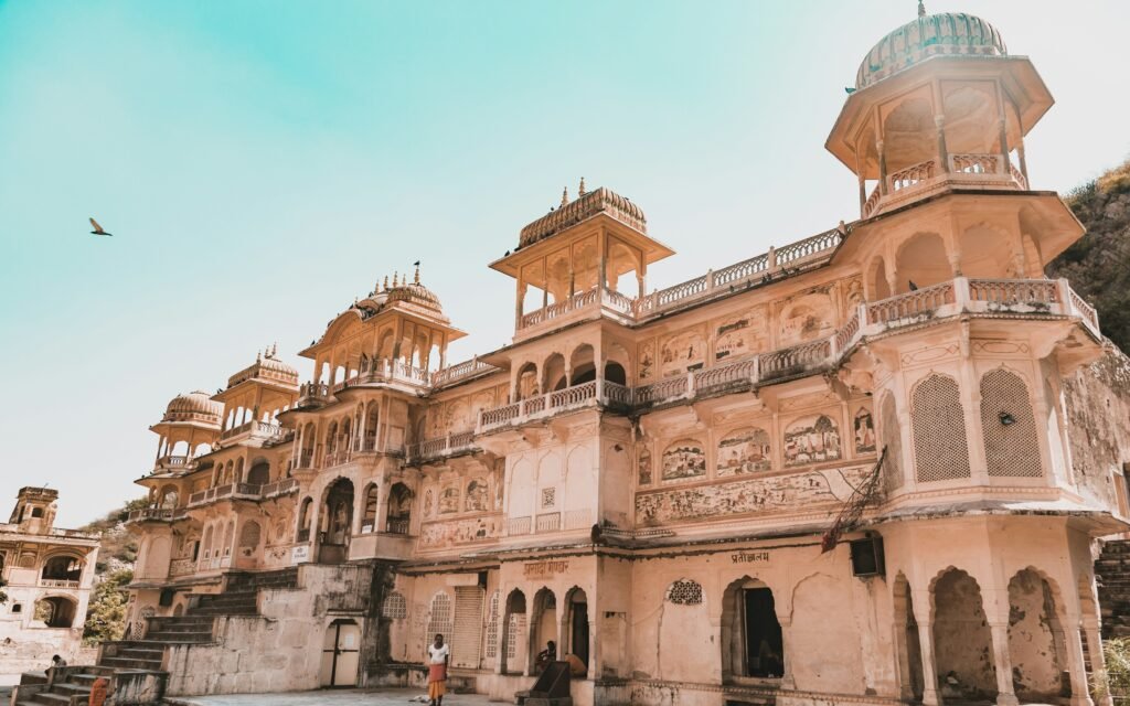 Historic Galta Ji temple architecture among the spiritual places in Jaipur