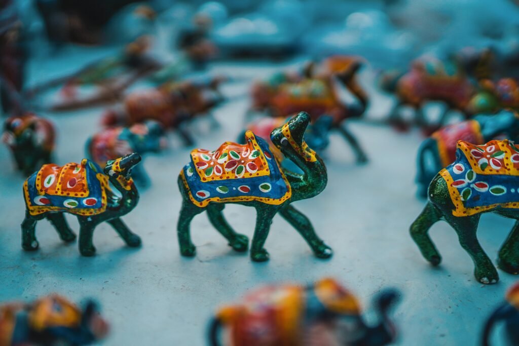 Jaipur in Three Acts - A handcrafted Rajasthani camel figurines, often sold in sets of three as decorative showpieces.