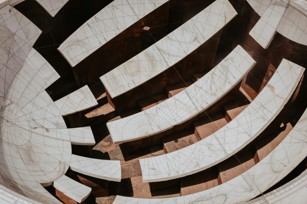 Astronomical Secrets Behind the Instruments at the Jantar Mantar in Jaipur 1 Jai Prakash Yantra at the Jantar Mantar observatory in Jaipur, India.