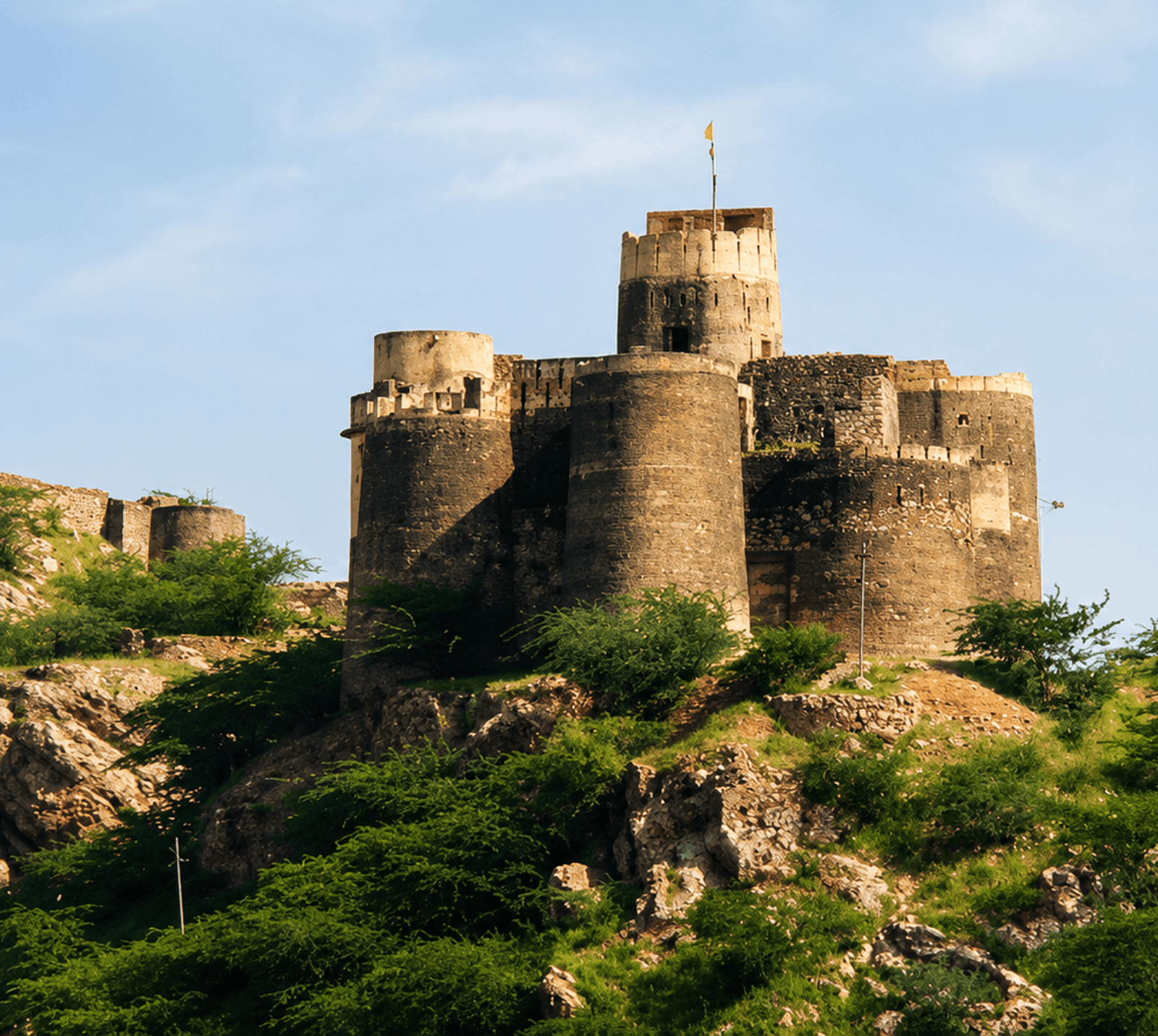 Bagru 12 Kalakh Fort, a historic hilltop structure located near Jobner in the Jaipur district of Rajasthan.