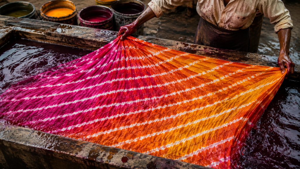 How the waves are made | Lehariya in Rajasthan: Monsoon Textile Tradition | Dera Mandawa