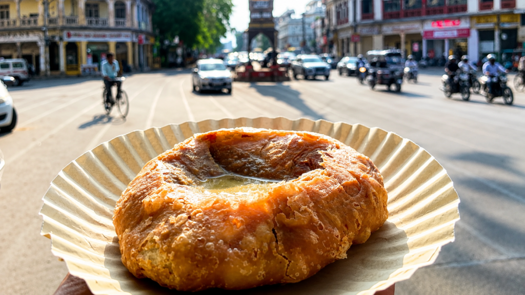 Monsoon Street Food in Jaipur | Pakoras, Kachori and Masala Chai 1 Monsoon street food in Jaipur featuring pyaaz kachori, pakoras and masala chai