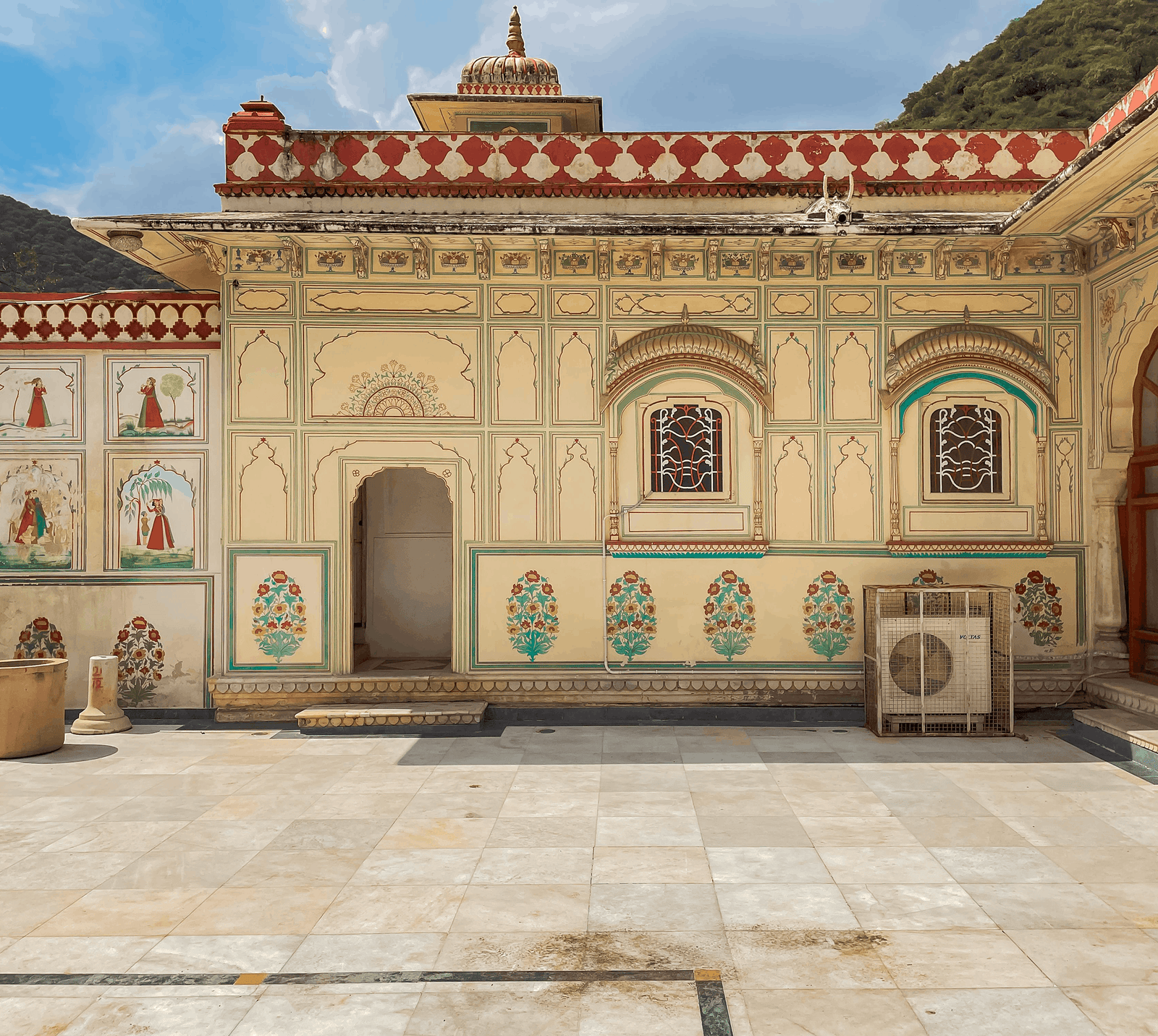 Sisodia Rani Bagh, a historic garden and palace complex located in Jaipur, Rajasthan, India.