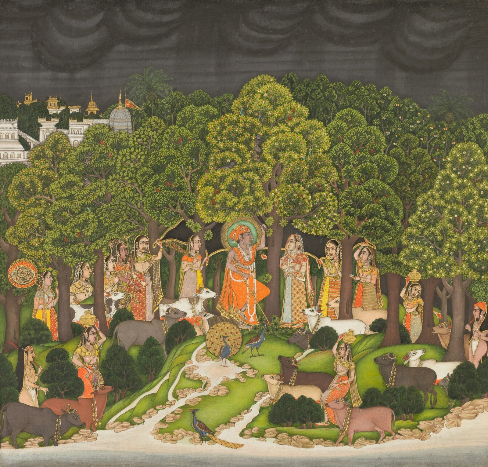 Ragamala Painting the Sound of Rain scaled