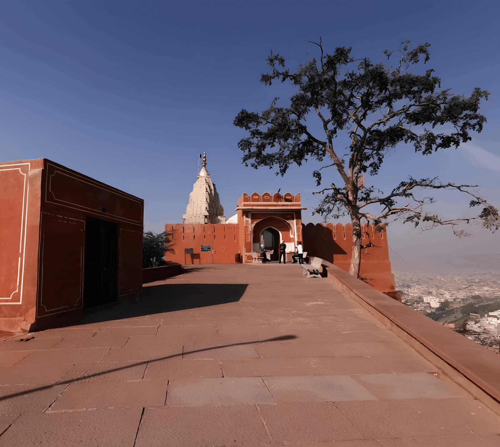 Sun Temple (Surya Mandir), a historic hilltop temple located in the Galta hills of Jaipur, India.