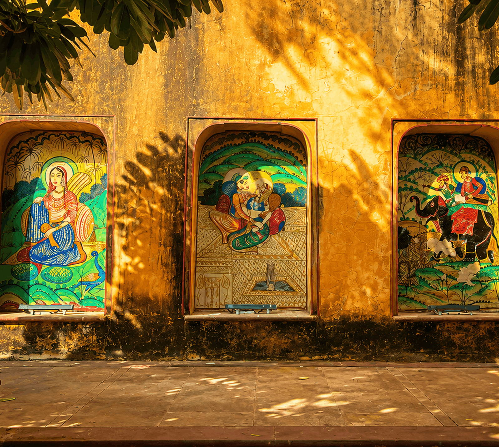 Sisodia Rani Garden and Palace in Jaipur, Rajasthan