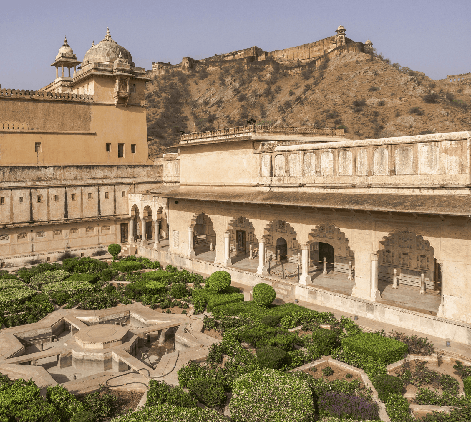 Aram Bagh, located within the Amber Fort in Jaipur, Rajasthan