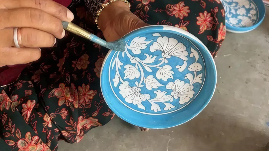 Blue Pottery, the Craft Jaipur Made Its Own 3 The Hands Behind the Blue Pottery craft Jaipur, Rajasthan.